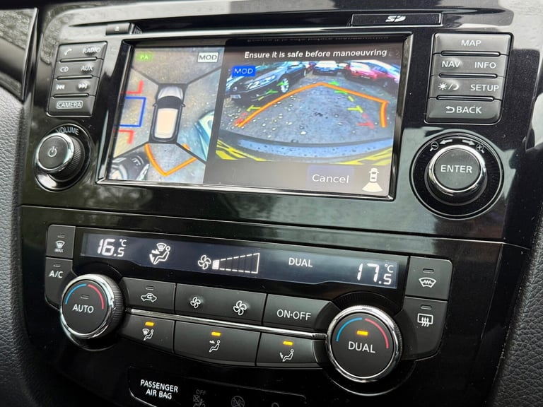 2016 NISSAN QASHQAI 1.5 DCI TEKNA 5DR BLACK PAN-ROOF HEATED LEATHER DIESEL