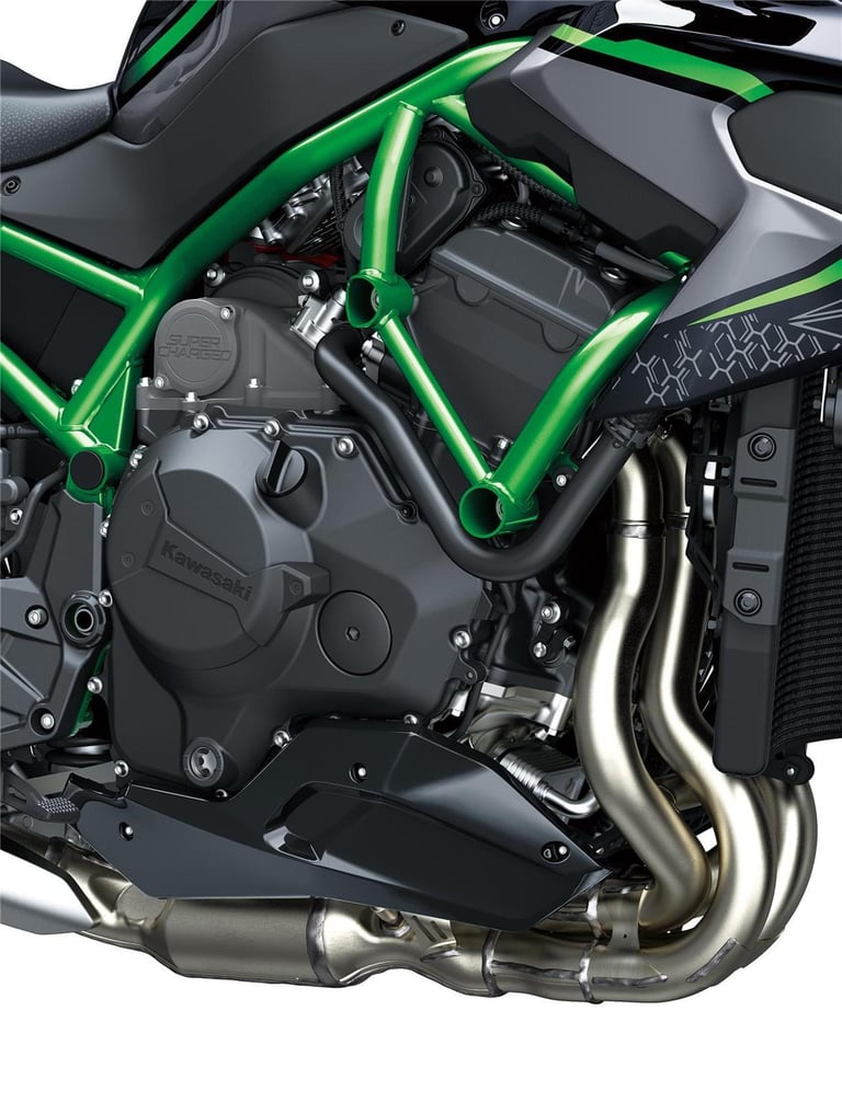 New 2025 Kawasaki Motorcycle Z H2 Supercharged Naked Green SAVE £1500