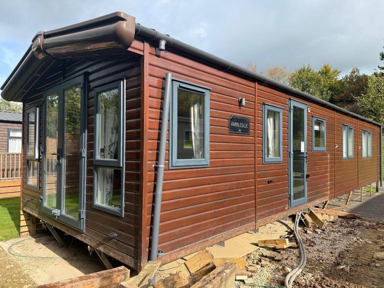 Static For Sale Off Site ABI Ambleside Wood Lodge 40ftx13ft, 2 Bedroom Caravan