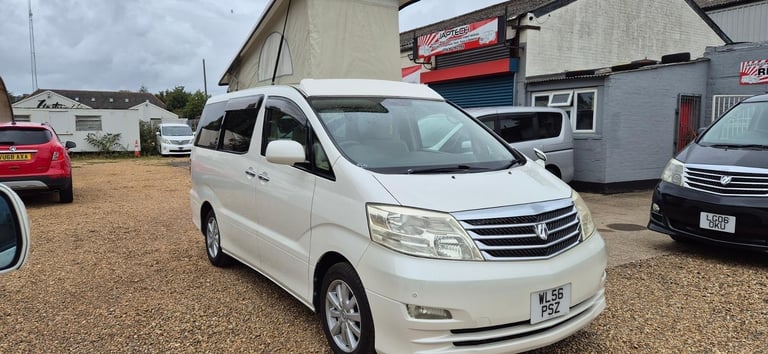 Toyota Alphard 4 Berth Campervan with Rear Conversion and Pop Top Roof