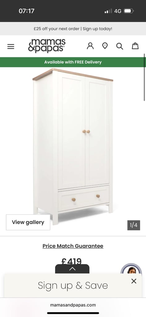 Mama and papa wardrobe and drawers 