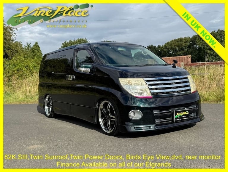 2008 Nissan Elgrand 3.5 Highway Star Black Leather Edition, Twin Sunroof, 8 Seats, Auto MPV Petro...