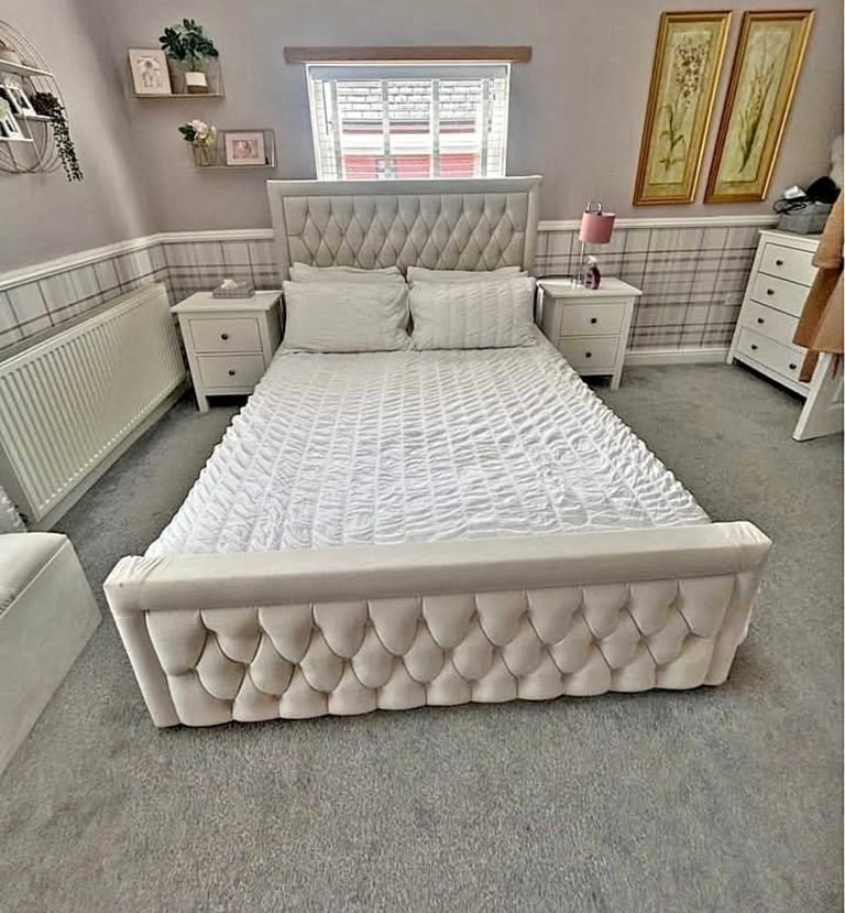 image for Kingsize bed and mattress 