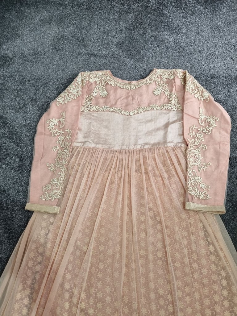 Asian Pakistani Wedding Party Long Maxi Dress New 