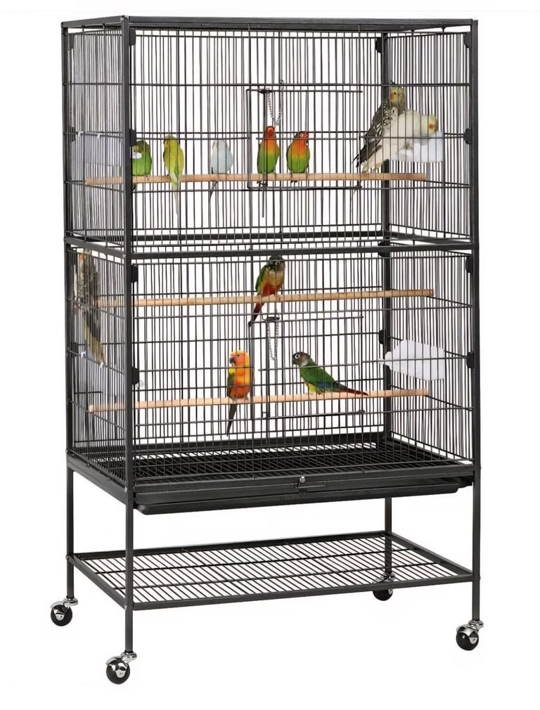 Yaheetech 132cm Large Parrot Bird Cage for Cockatiel Lovebird Durable Frame With Perch Stand 