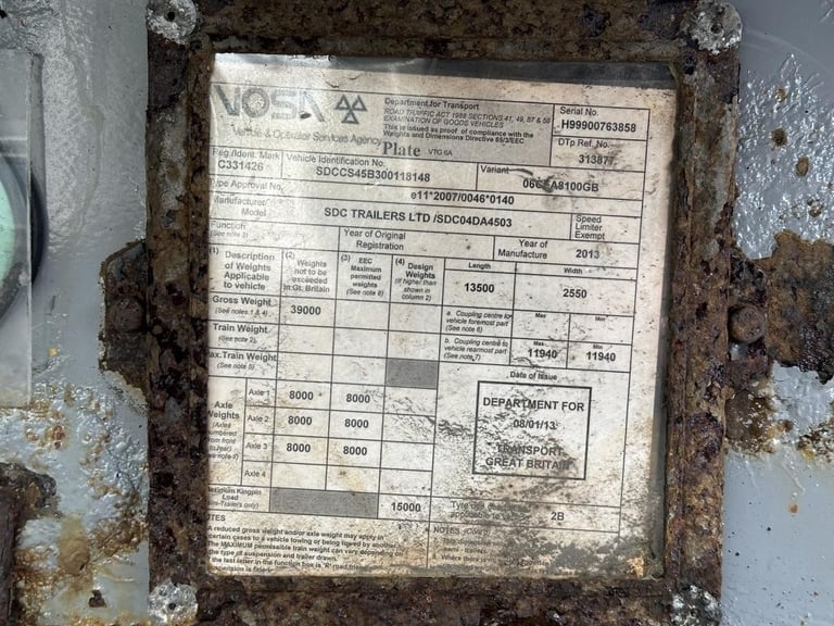 SDC CURTAINSIDE EUROLINER 4000MM 