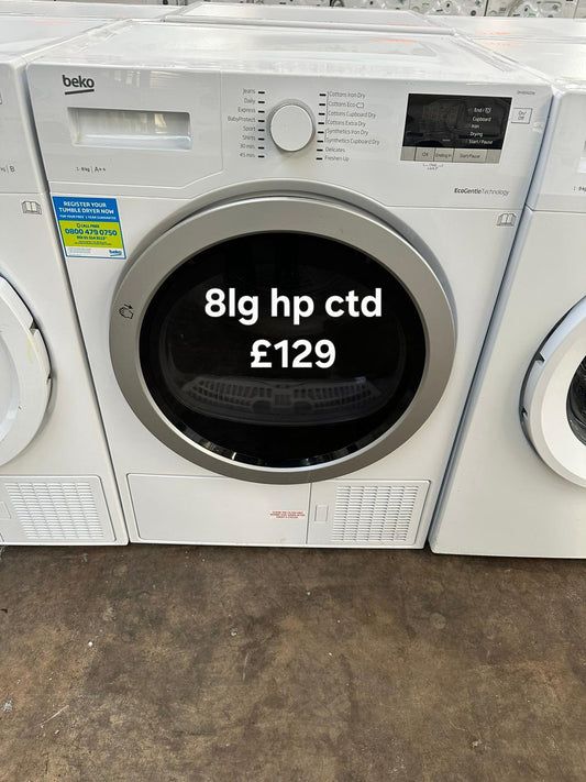 image for Beko 8kg condenser tumble dryer 🌟 Free Delivery 🌟 120 Days Warranty 🌟 00