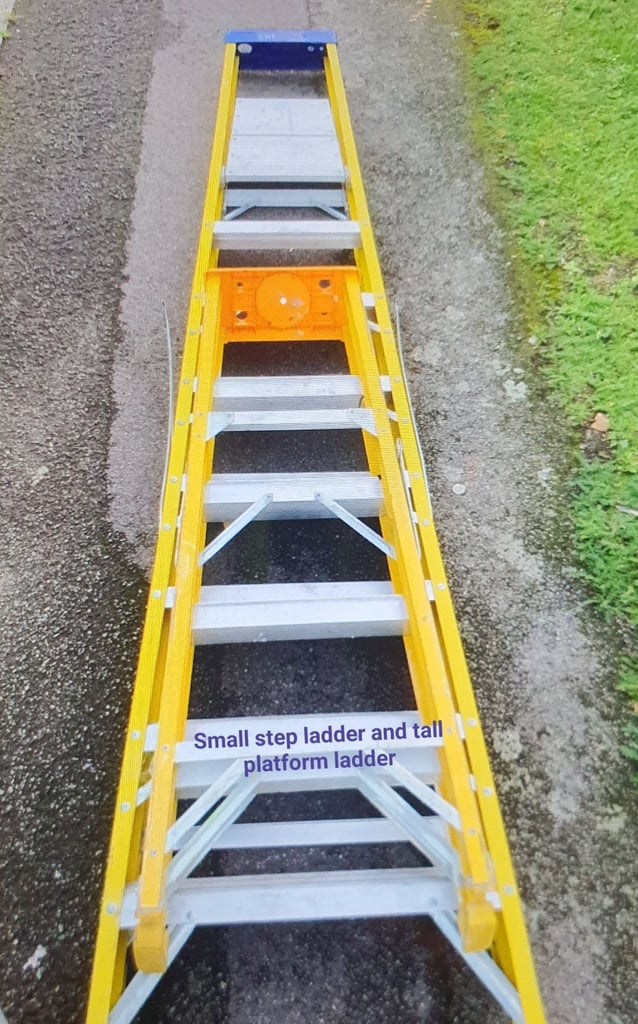 image for Set of two fiberglass ladders