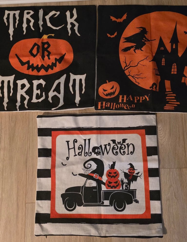 X3 Halloween Cushion Covers 