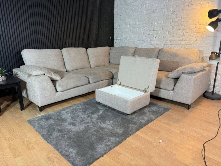 New Stock! HIGH STREET BRAND DFS Euphoria Corner Sofa with Footstool