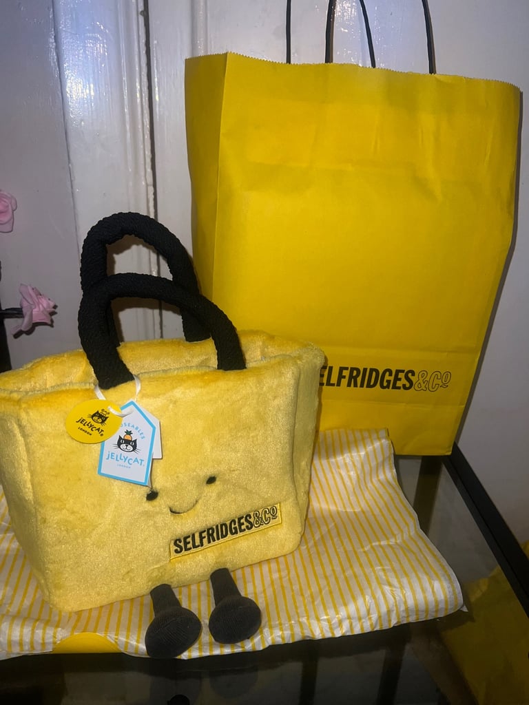 image for Jellycat Amuseables Selfridges Bag | New With Tags | Genuine | Exclusive Plush