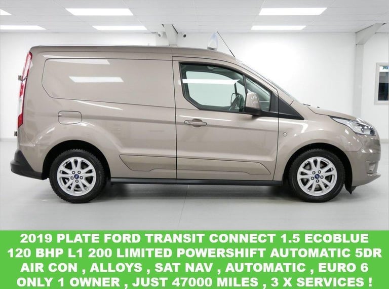 2019 FORD TRANSIT CONNECT 1.5 EBL 120 L1 200 LIMITED AUTOMATIC ( SAT NAV ! )