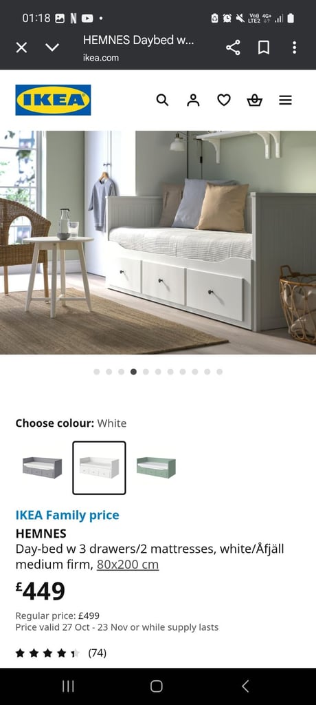 Bargain Ikea Hemnes Sofa Bed