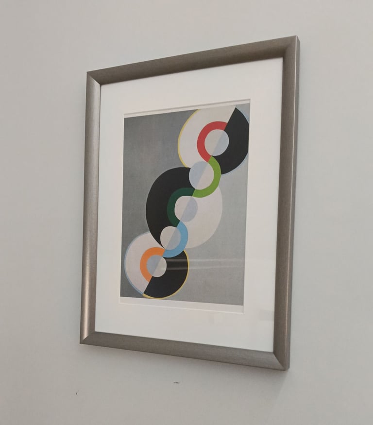 image for Modern delightful Japanese style picture  in a high quality metal  frame.  40cm   x. 35cm