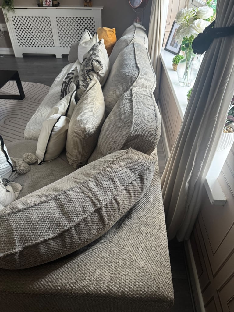 Beige corner sofa swap only for 3 seater & chair