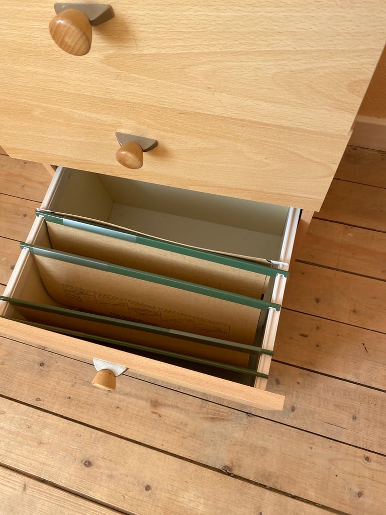 Pine Filing Drawer Unit 74Hx45Wx40D