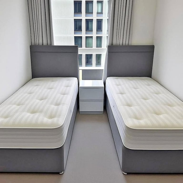 DIVAN Single Bed With Mattress & Storage Drawers >> Huge 25% Discount >> Same Day Delivery