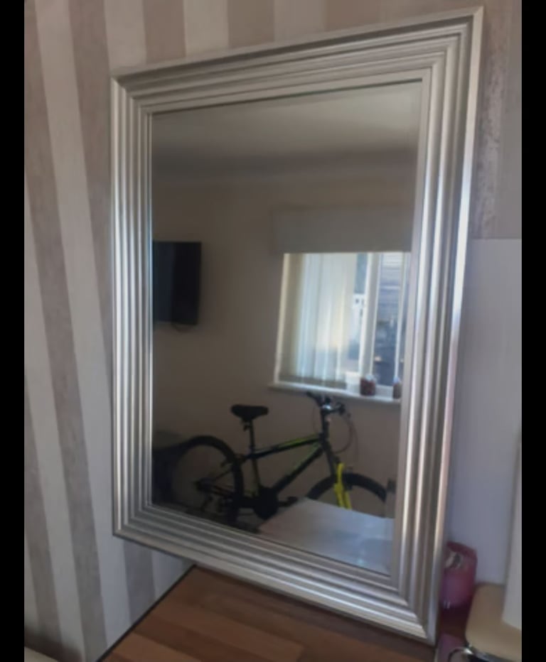 SILVER/GOLD LARGE MIRROR 