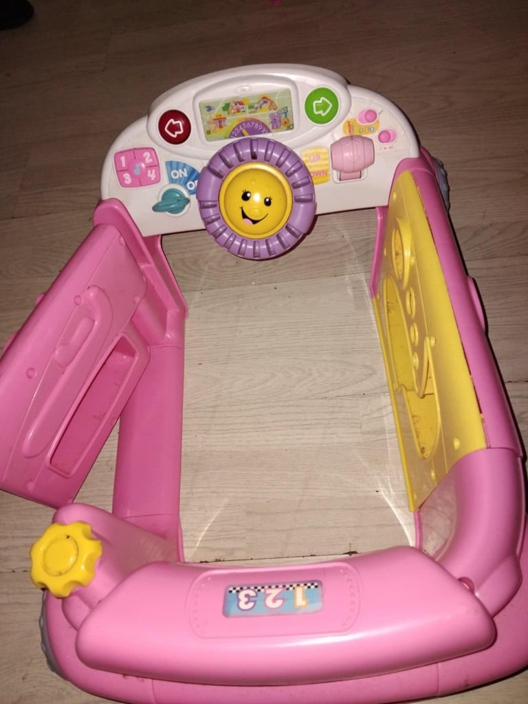 Fisher price pink car 