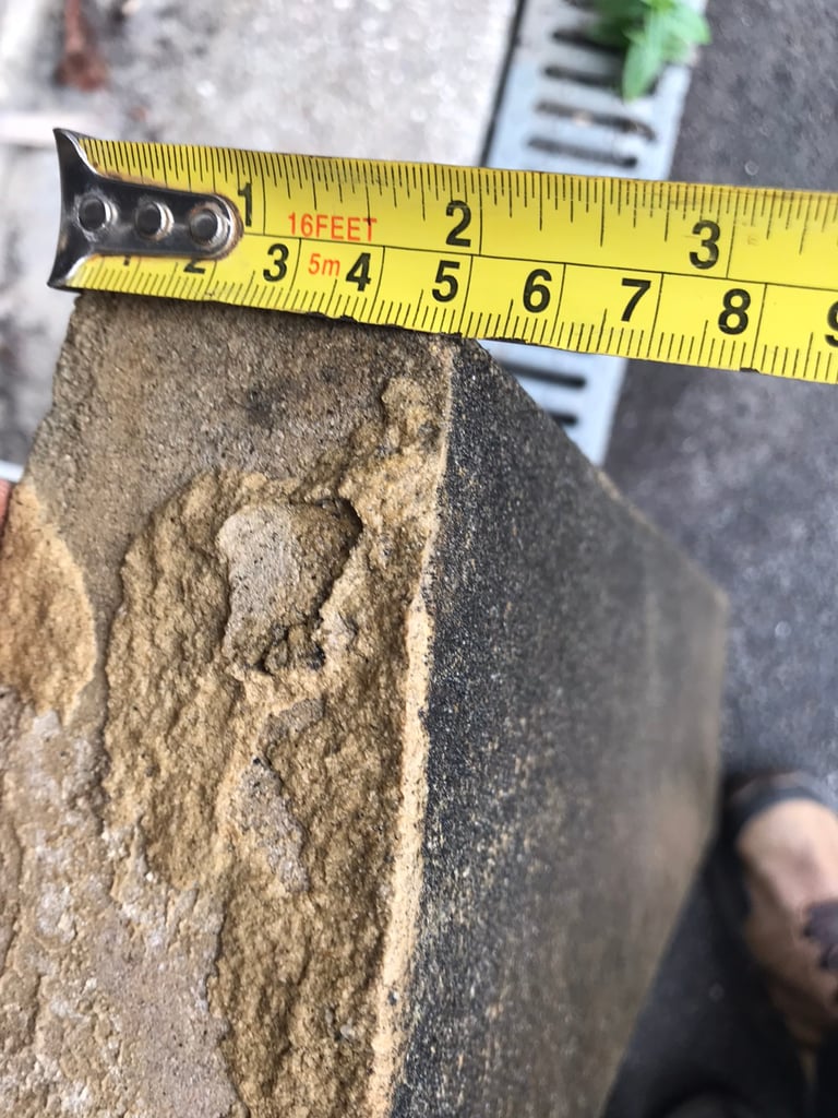 Sandstone twice weathered reclaimed coping stones