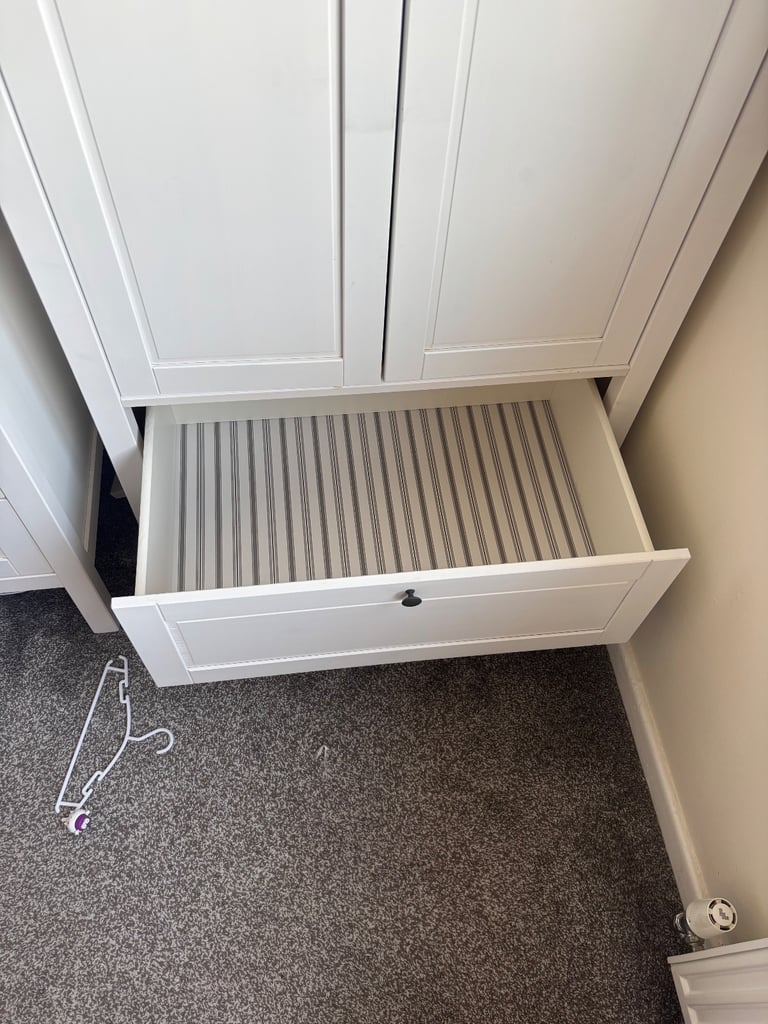 Ikea Sundvik changing table/draws and wardrobe 