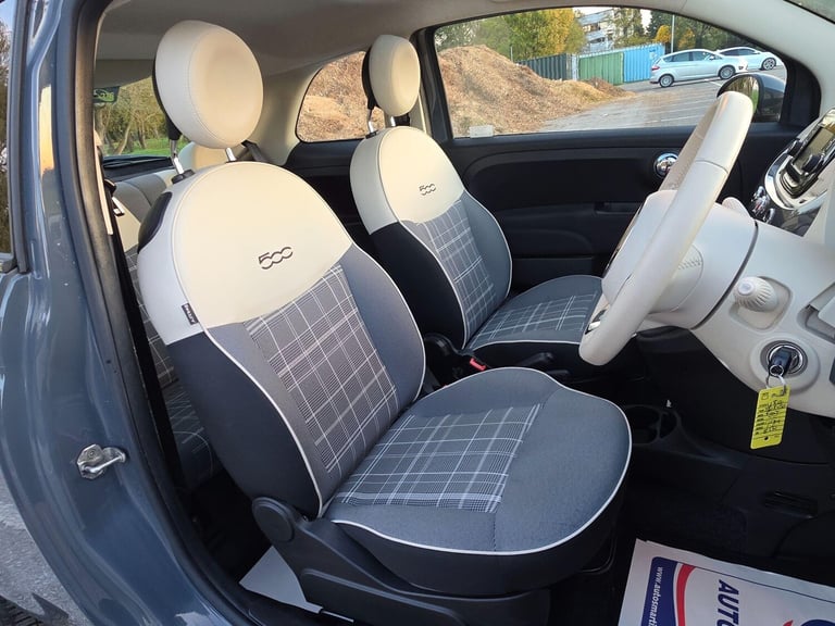 2018 Fiat 500 1.2 Lounge Euro 6 (s/s) 3dr Hatchback Petrol Manual