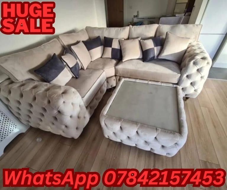 2+3 Seater Sofa Set-L Shape Sofas-U Shape Sofas-Sofas With Cushions