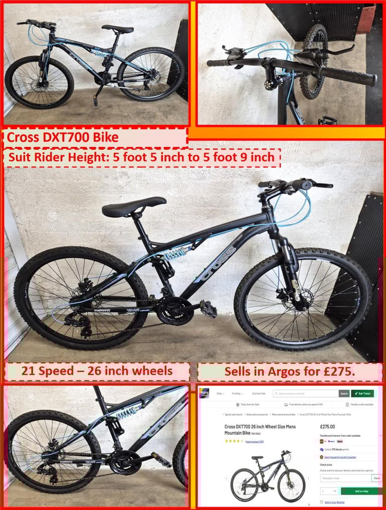 image for Cross DXT700 Bike - 21 Speed – 26 inch wheels.
