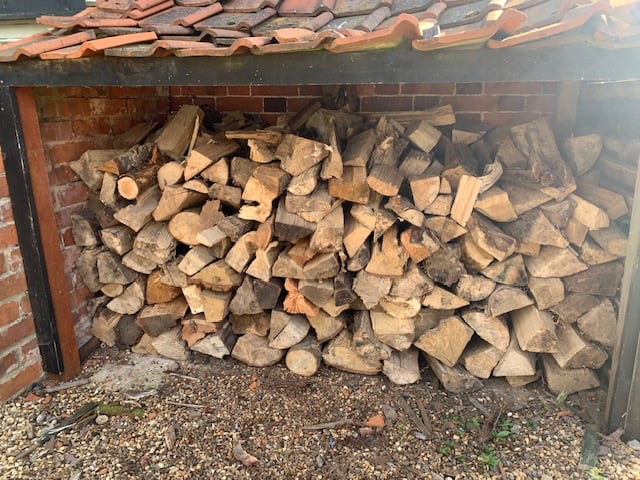 Local firewood ready to burn