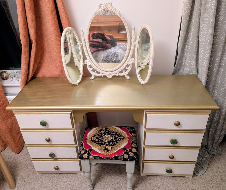 image for Upcycled pine dressing table