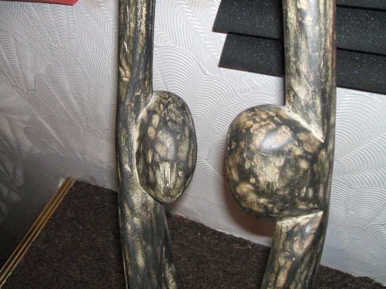 African Ghana wooden ornaments 