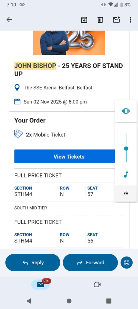 image for 2 John bishop tickets for sale 