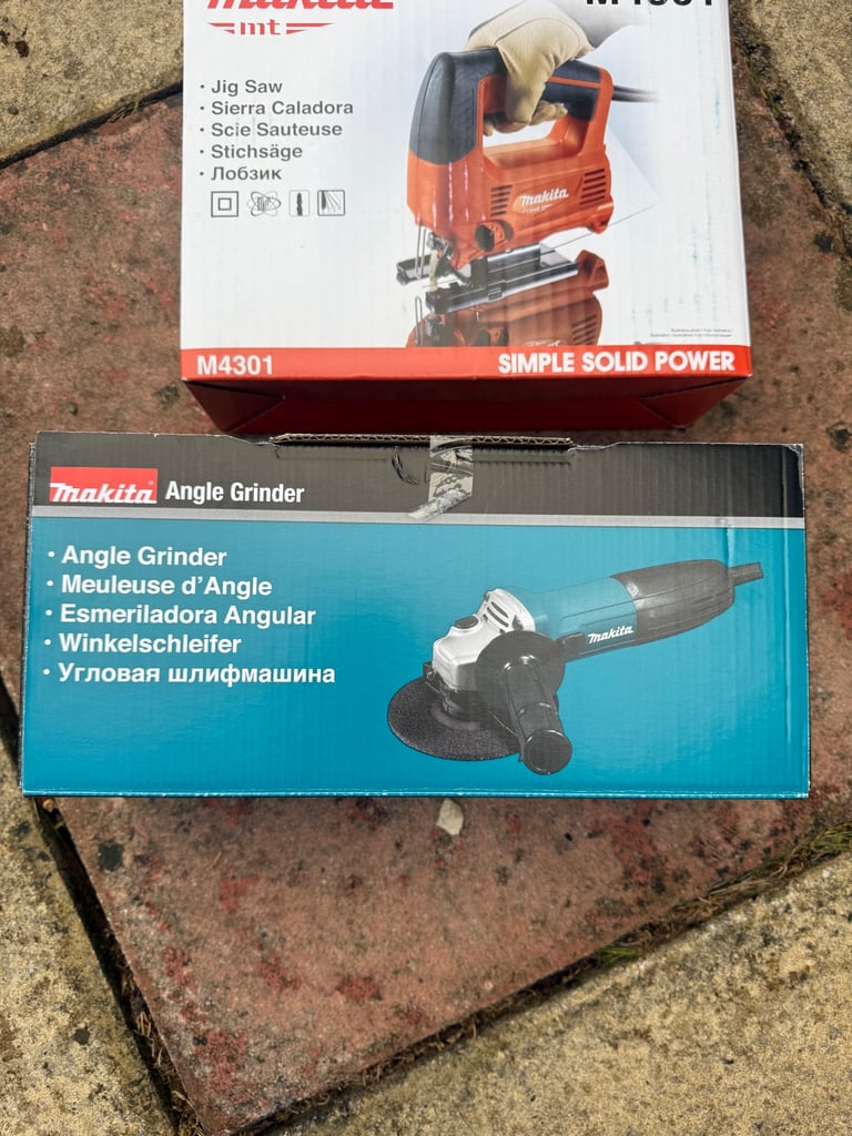 Makita power tools Jigsaw and angle grrinder 