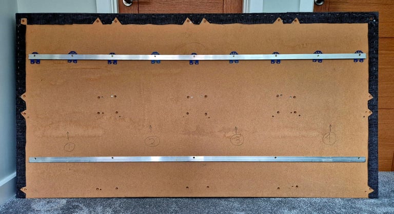 Ikea bed frame, Simba mattress and separate headboard 