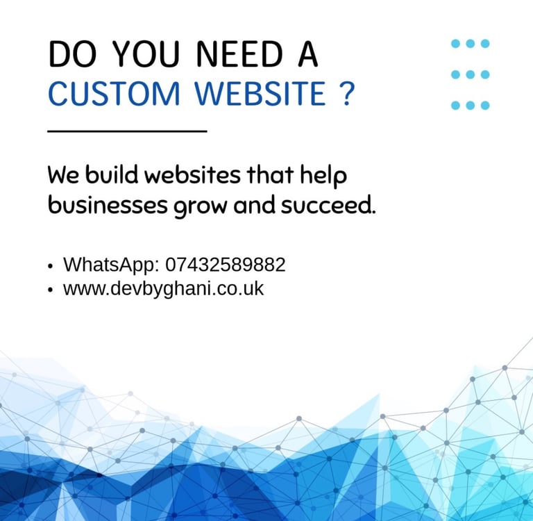 image for Professional Web Development Services - Starting from £100