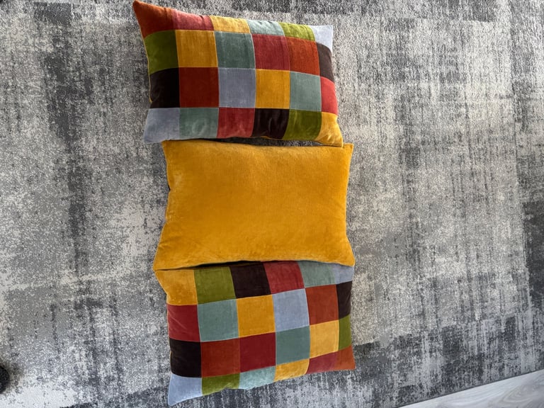 3 Dunelm cushions 