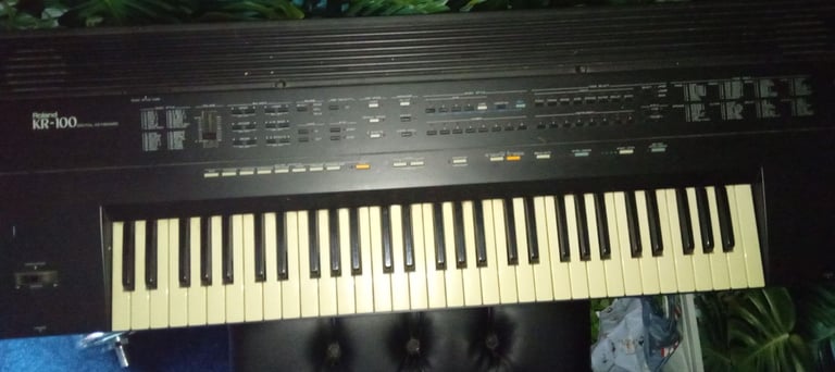 ROLAND KR-100 & ROLAND PIANO STOOL 