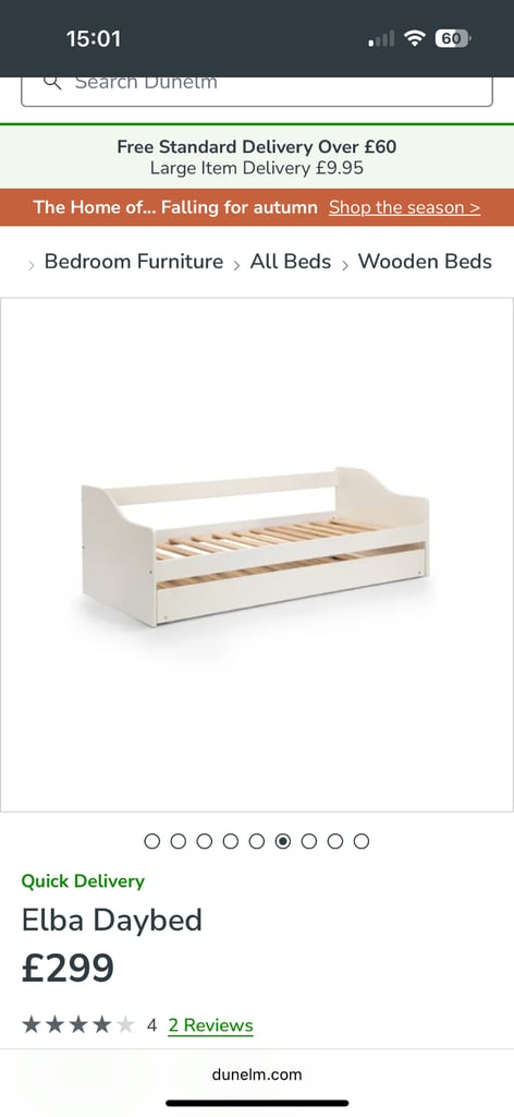 Julian Bowen Alba Day Bed - never used