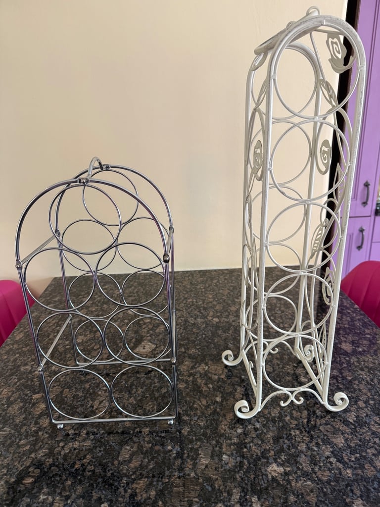 image for 2 Metal Wine Racks