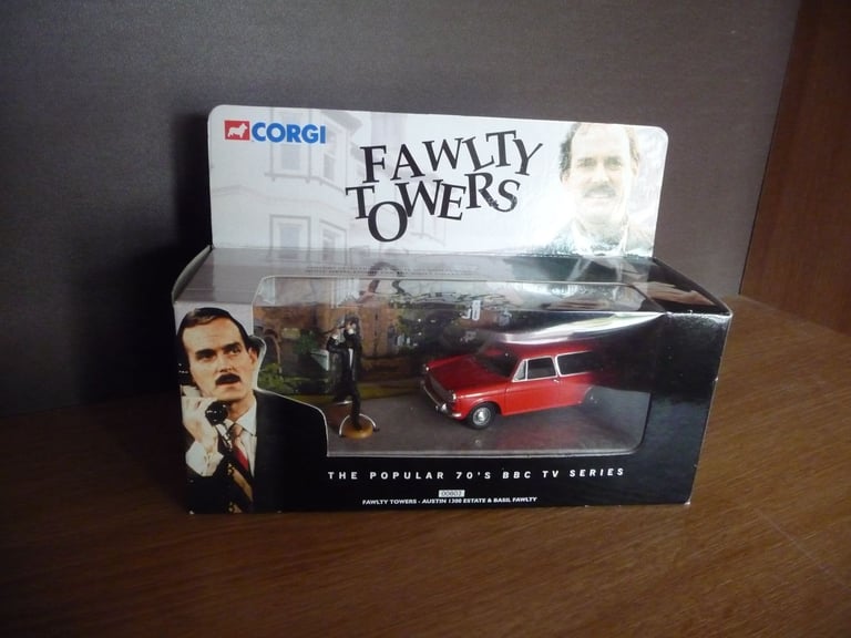 image for CORGI AUSTIN 1300 ESTATE DIECAST MODEL & BASIL FAWLTY FIGURE - 1:43 SCALE