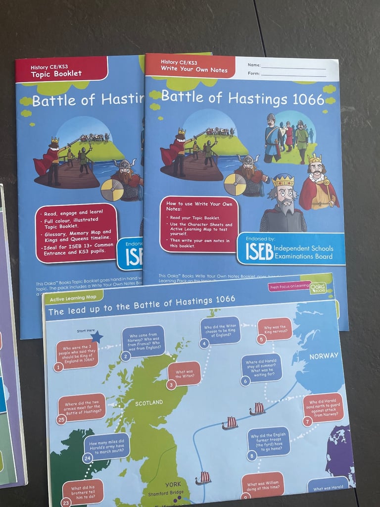 24 x Oaka Books Booklets KS3 History Bundle Common Entrance KS3 SEN - 9 Topics