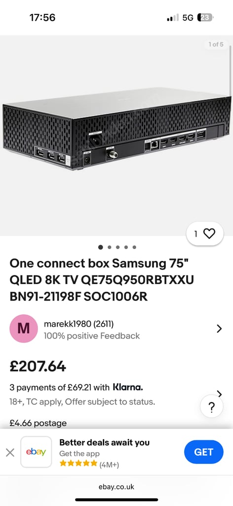 Samsung The Frame 75” 4k UHD Smart TV With Soundbar And One Connect Box