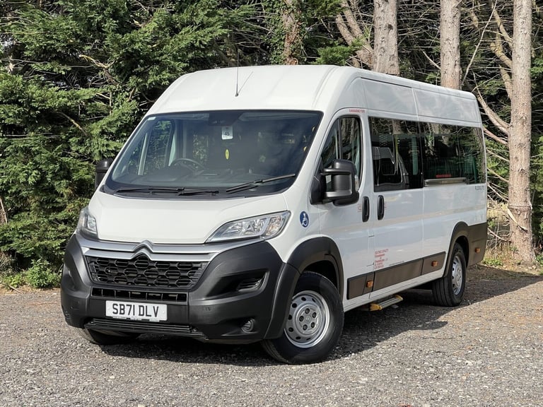 2022 Citroen Relay 40 L4H2 17 SEAT LIGHTWEIGHT NON D1 MINIBUS with Ramp, Sensors, Euro 6 Minibus ...