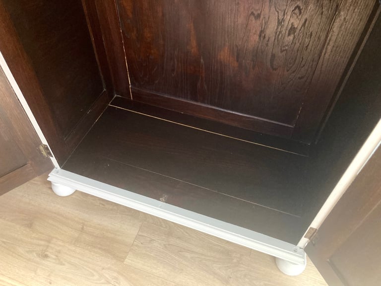 Antique Hand Painted Refurbished Wardrobe Armoire Delivery Available 