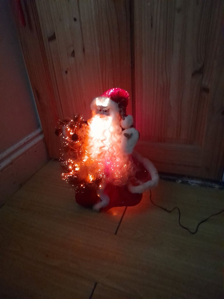 Fibre optic Santa 