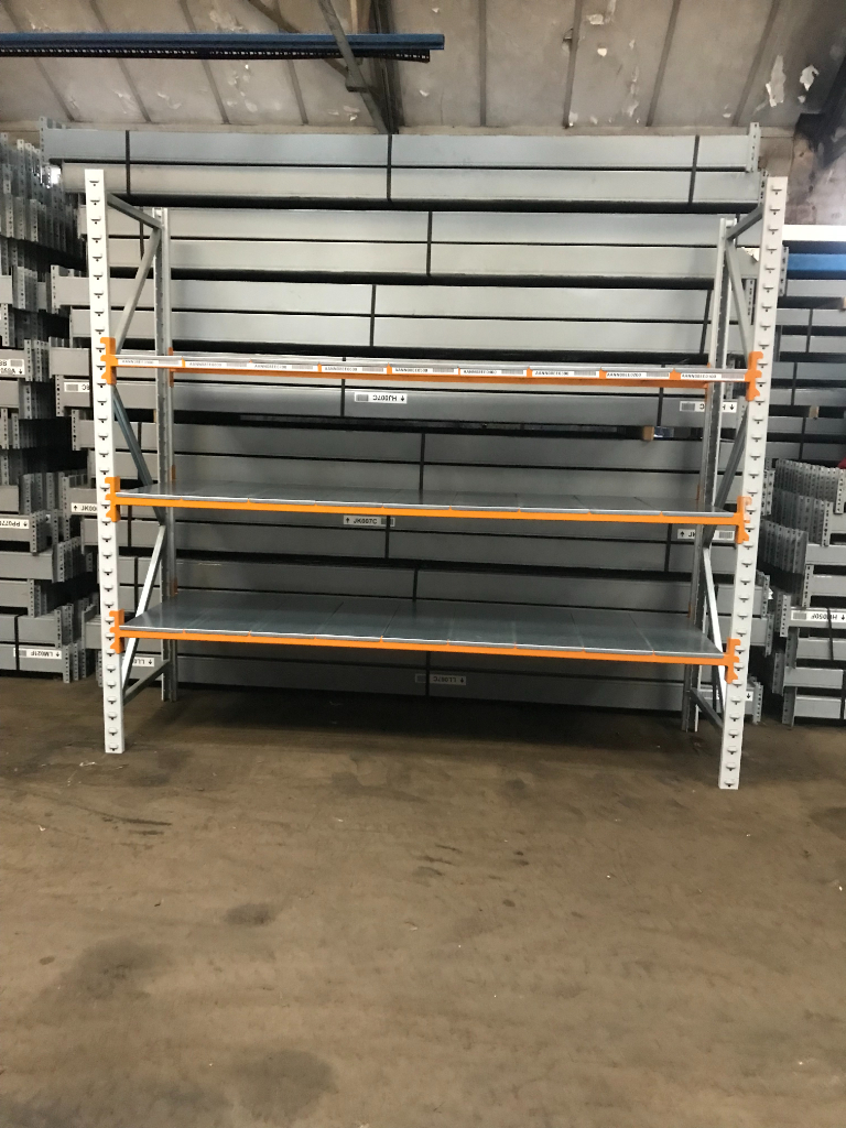 10 Bays Apex longspan Pallet Racking Storage3 levels 600mm deep £225 per bay in Cheddleton