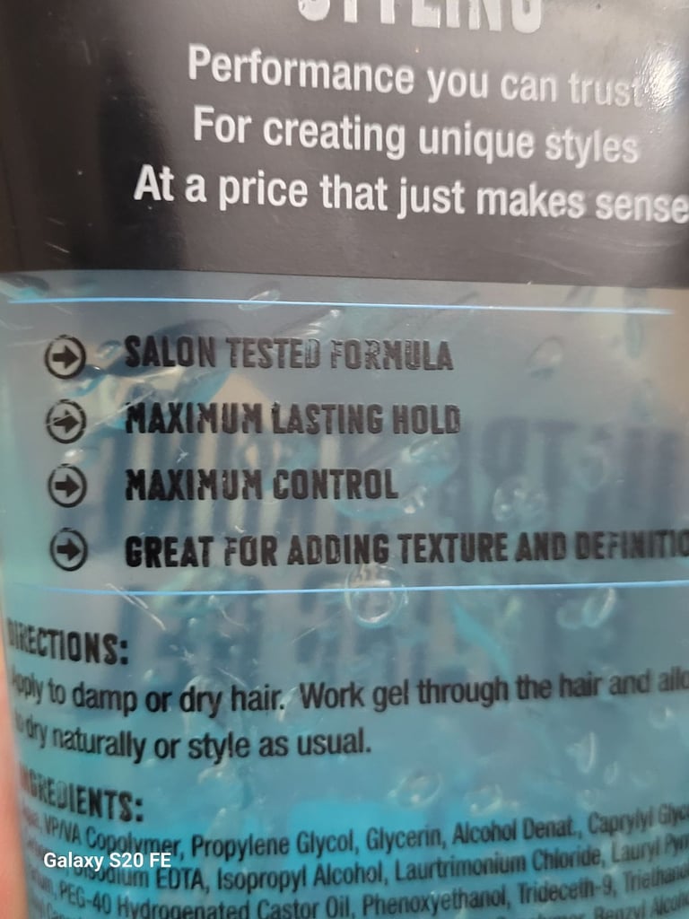 Maximum Hold & Control: Alberto Balsam Ultra Strong Styling Gel, 200ml - Salon Quality Hair Styling