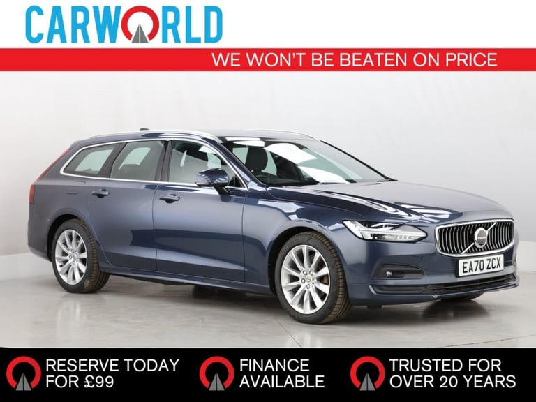 image for 2020 Volvo V90 2.0 B4 MHEV Momentum Estate 5dr Petrol Hybrid Auto Euro 6 (s/s) (197 ps) Estate Au...