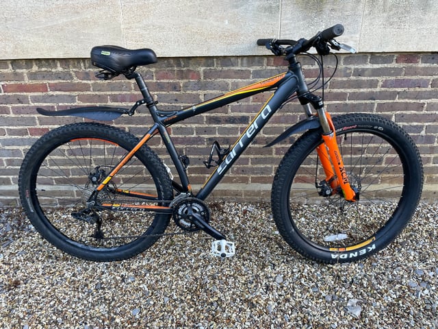 Black and store orange carrera bike