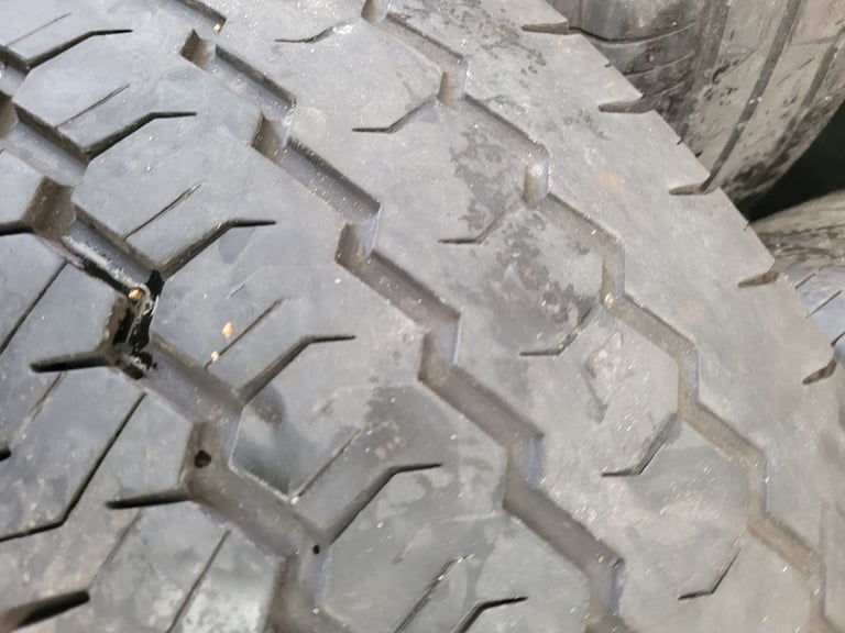 4x mercedes sprinter 6 stud wheels and tyres size 235 65 16c 